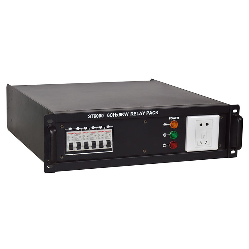 Chinese supply 6-way 6KW power supply through box portable power distribution box for stage power box stage light