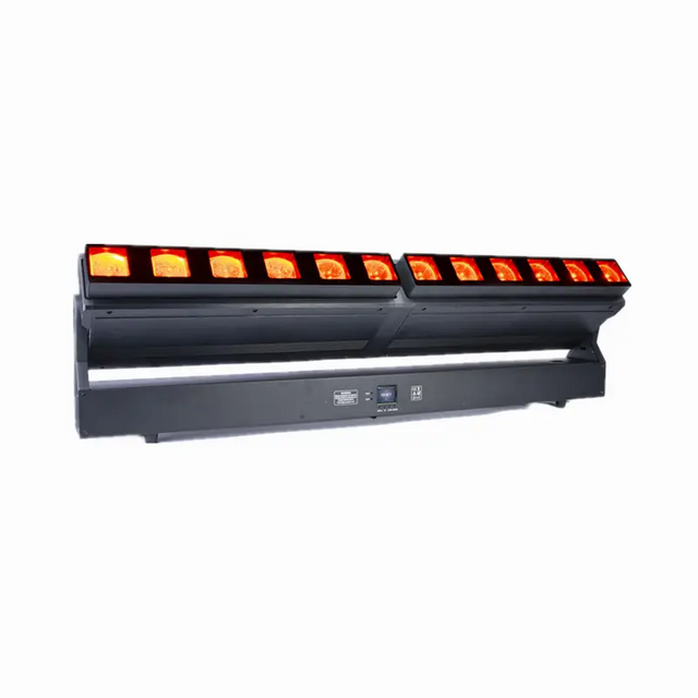 12*40W LED focusing zoom moving head matrix light full color RGBW 4 in 1 led stage beam bar light