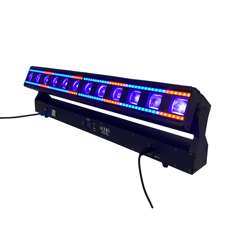 Stage Ligh Bar Party Concert 12x40W Led 4 In 1 RGBW Zoom Wash Moving Head Beam Matrix Disco Light With Point Control Outside Ring For Wedding Show 