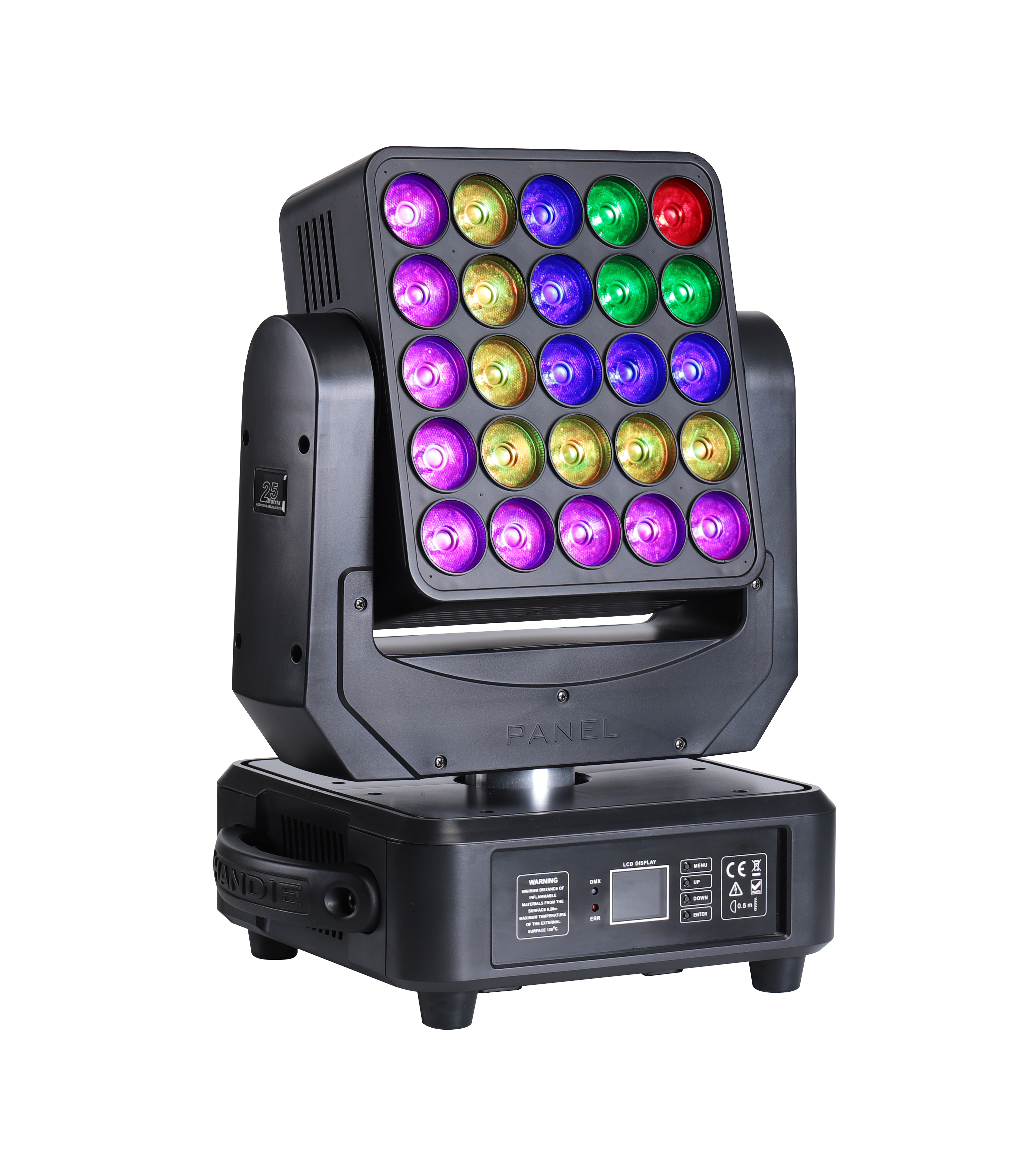 25x12w Led RGBW Beam Lights Stage Moving Matrix Light Dmx Projector For Dj Disco Party Event