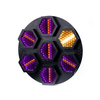 Factory Wholsale Mini 7*60W LED Flash Disco Stage Light Sound Warm Whte +RGB Audio Disco Stage Background 