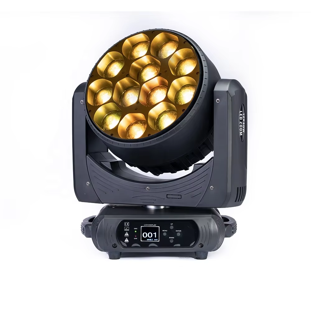 12x40W Big Bee Eye Full Color Point Control Focusing LED Zoom Sharpy Beam Moving Head Light