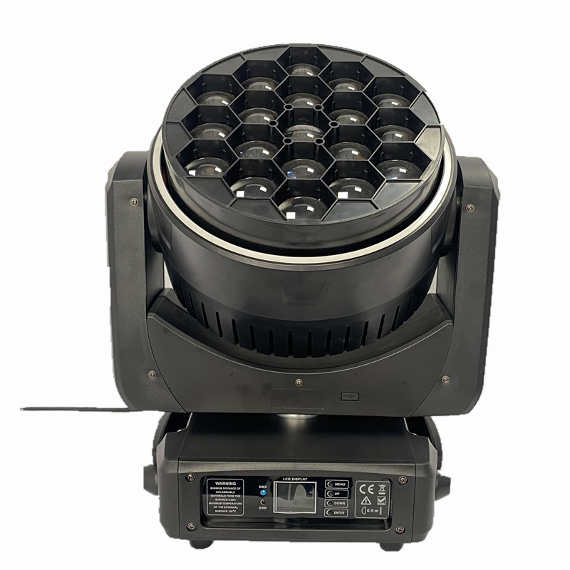 led rotaion lens 19*40W Big Bee Eye Zoom Moving Head Light Dmx Stage Lighting with outside ring dj lighting effect 