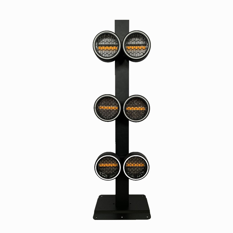 Professional Dj Equipment 6*60W LED Rgbw Pixel Rotation Retro Dmx Stage Lighting for Wedding Show Night Club 