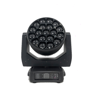 New styles 19 * 40W LED Bee Eye moving Head Light Full color RGBW infinite moving head dyeing light Stage lighting