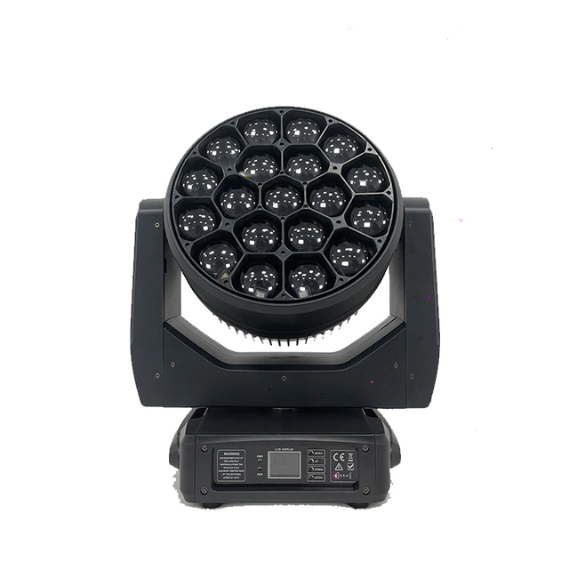 New styles 19 * 40W LED Bee Eye moving Head Light Full color RGBW infinite moving head dyeing light Stage lighting