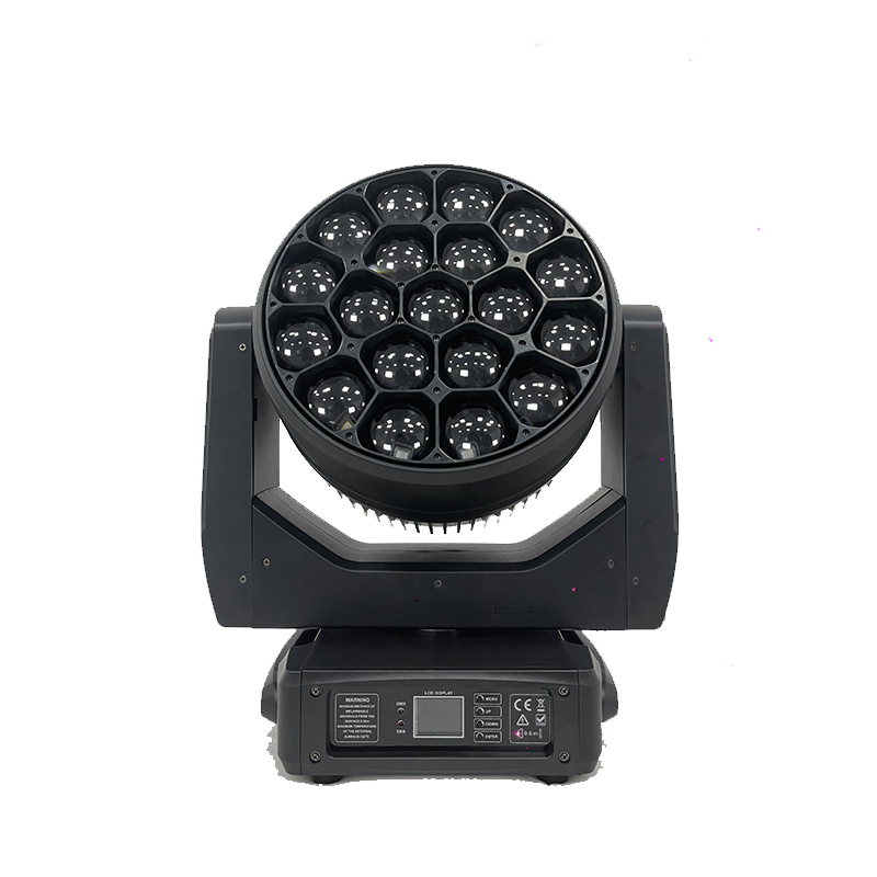 New styles 19 * 40W LED Bee Eye moving Head Light Full color RGBW infinite moving head dyeing light Stage lighting