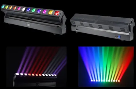 12*40W LED focusing zoom moving head matrix light full color RGBW 4 in 1 led stage beam bar light