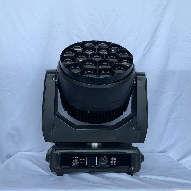 Factory supply High power 19 *60W LED bee eye light full-color RGBW dyeing light Zoom infinitely moving head light