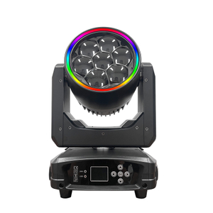 Factory supply LED 7*40W bee eye zoom moving head light with backgrounp light dmx stage lighting