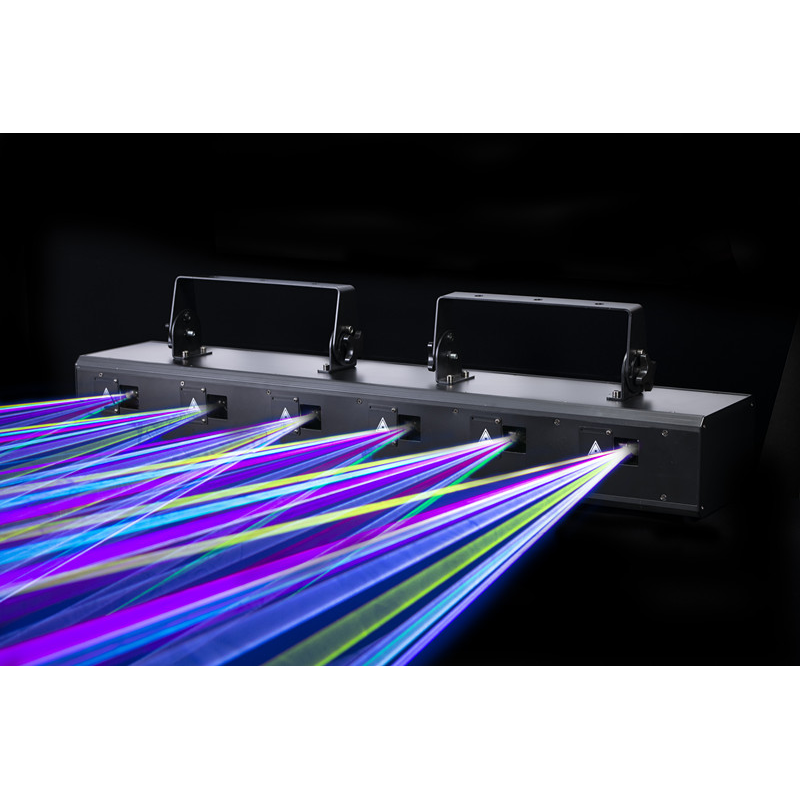 High Power 6eye 2W RGB Laser Animation Dmx Laser Beam Bar Stage Lighting 3d Laser Software With Beyong Control