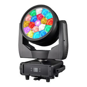 New high-power model 19 * 40W LED full-color adjustable focus bee eye light Outdoor stage lights Waterproof moving head light