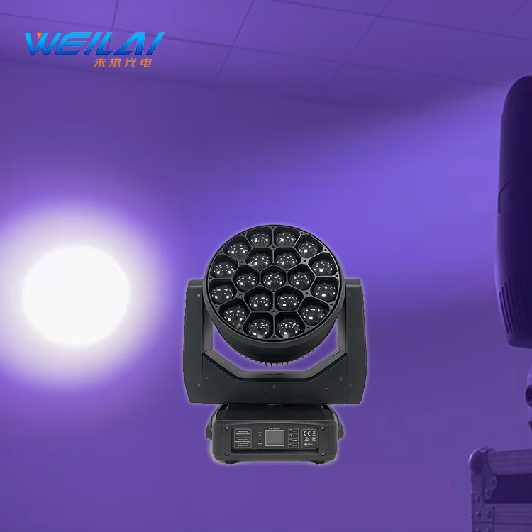 New styles 19 * 40W LED Bee Eye moving Head Light Full color RGBW infinite moving head dyeing light Stage lighting