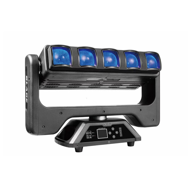 নতুন শৈলী 5*60W LED সম্পূৰ্ণ ৰঙীন অসীম দ্বৈত ৰঙৰ ব্লেড ফ'কাচিং শ্বেক হেড মেট্ৰিক্স লেম্প মেট্ৰিক্স লাইট
