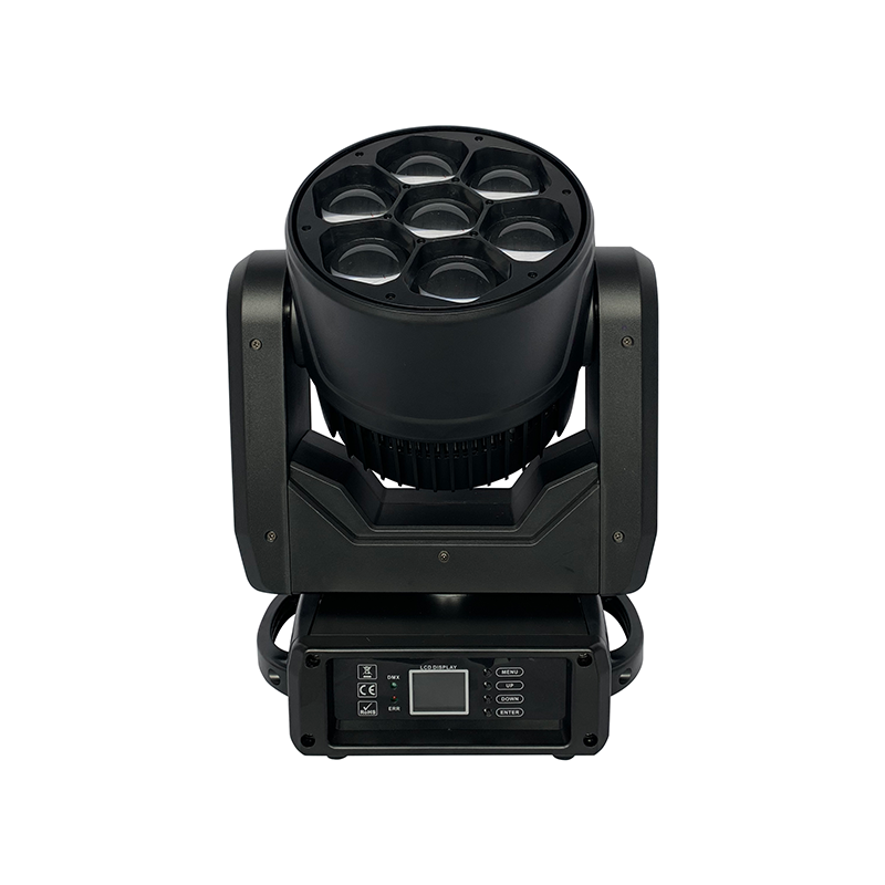 Professional Audio 7X40W LED Bee Eye Zoom Moving Head Light Point Control For Nightclub Disco Bar