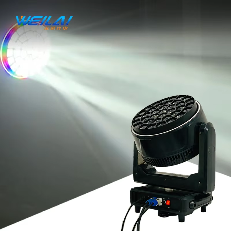 Wholesale Price 37*40w Rgbw Bee Eye Led Zoom Wash Moving Head Lights Bee Eye Led Moving Head Light Light for Stage Decoration