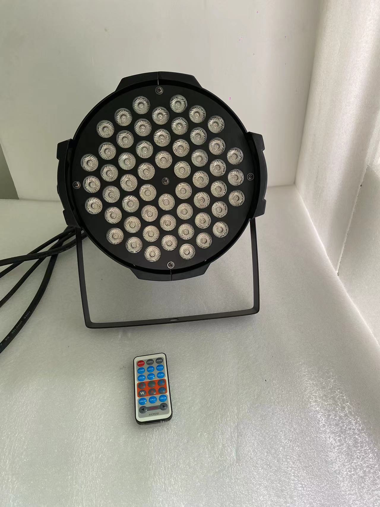 Factory direct supply 54 * 1W 3W LED full color RGB remote control par light Stage lighting LED par light