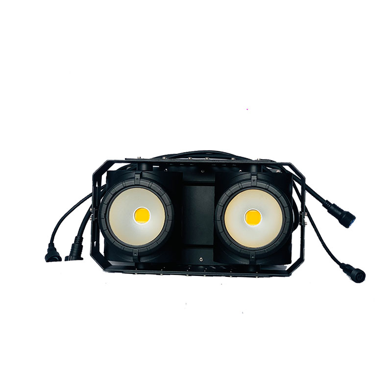 Quality Assurance 2-eye 100W audience lights Warm white dual color outdoor surface light LED Cob waterproof light