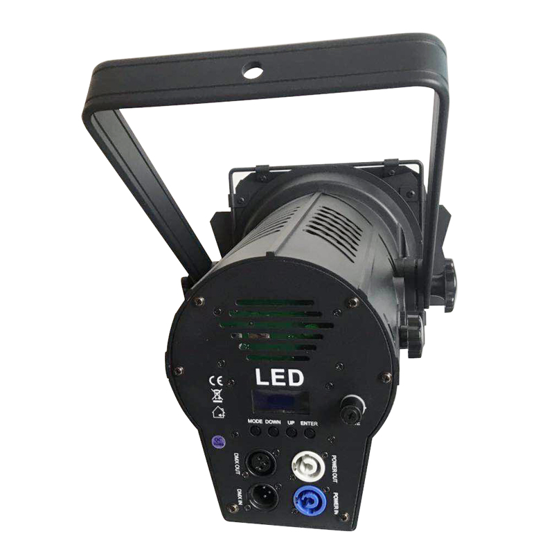 High pwer 200W LED spotlight cob wash dmx stage light warm white screw thread Fresnel light with barn door