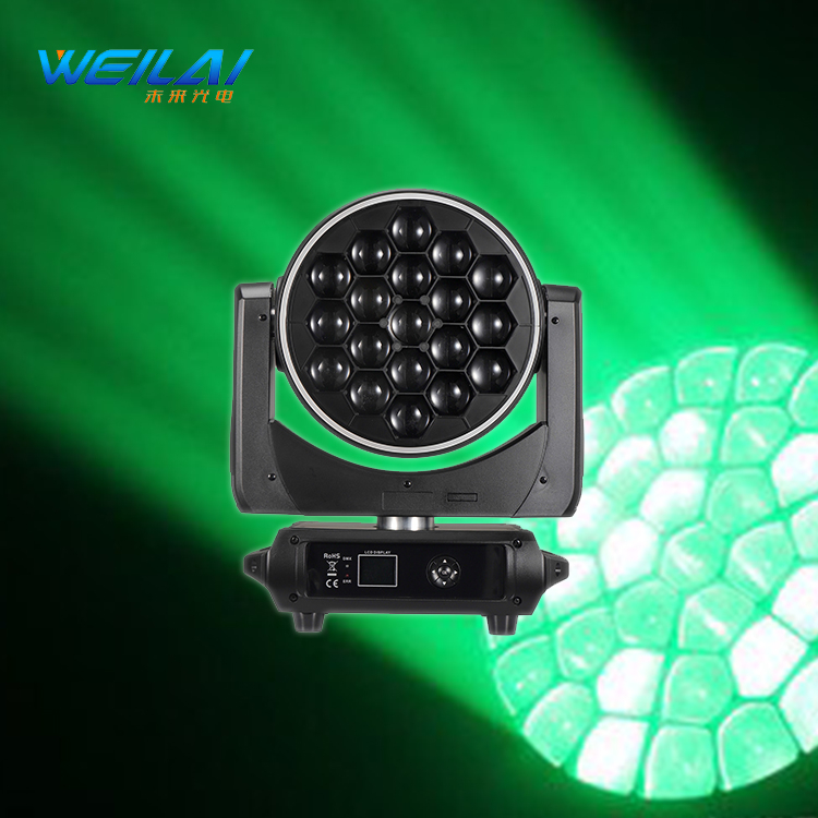 Wholesale price party lighting 19*40w RGBW led moving head focus wash dmx dj lighting for wedding show