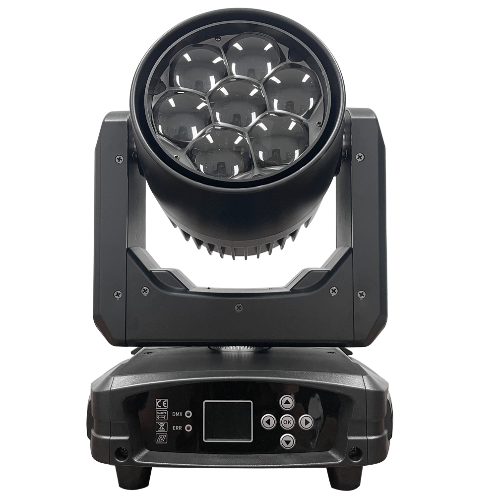 Factory supply LED 7*40W bee eye zoom moving head light with backgrounp light dmx stage lighting